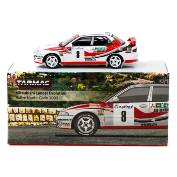 Tarmac Works 1/64 Mitsubishi Lancer Evolution Rallye Monte-Carlo 1993 #8