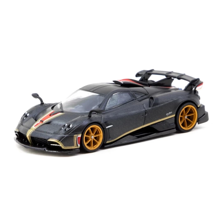 Tarmac Works 1/64 Pagani Imola Matt Black Carbon Fiber