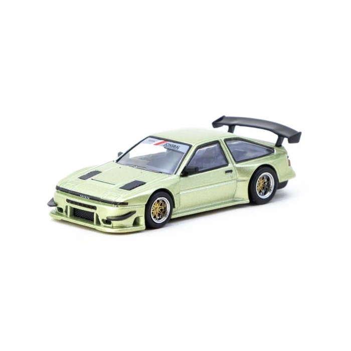 Tarmac Works 1/64 Toyota Sprinter Trueno AE86 Widebody Green - Designed by Jon Sibal