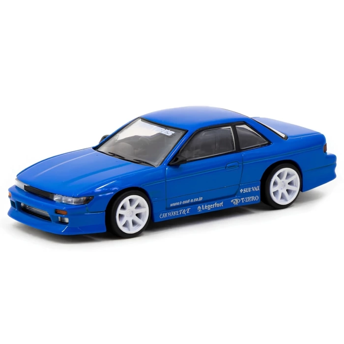 Tarmac Works 1/64 VERTEX Nissan Silvia S13 Blue Metallic