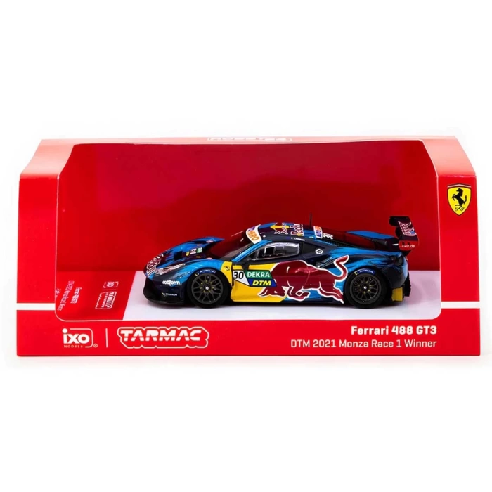 Tarmac Works 1:64 X iXO Ferrari 488 GT3 DTM 2021 Monza Race 1 Winner