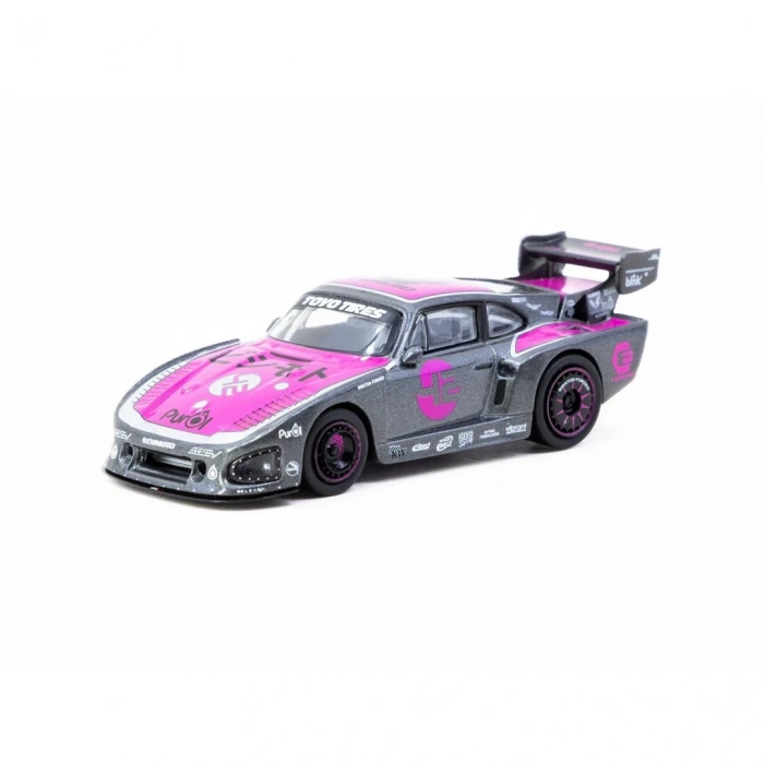 Tarmac Works X iXO Models 1/64 Bisimoto Porsche 935 K3V with Tarmac Cards Combo Set