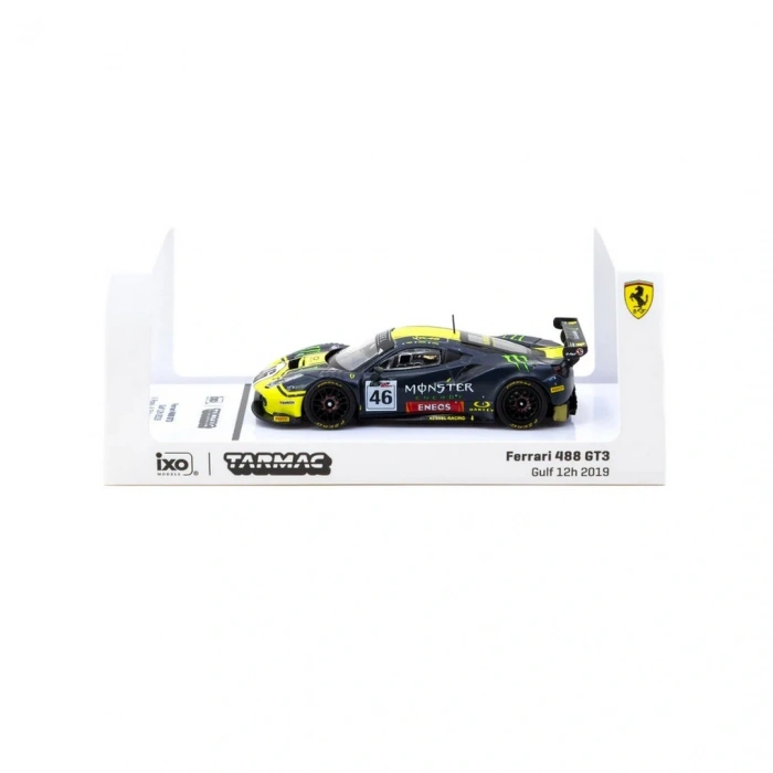 Tarmac Works X iXO Models 1/64 Ferrari 488 GT3 Gulf 12 Hours 2019 #46