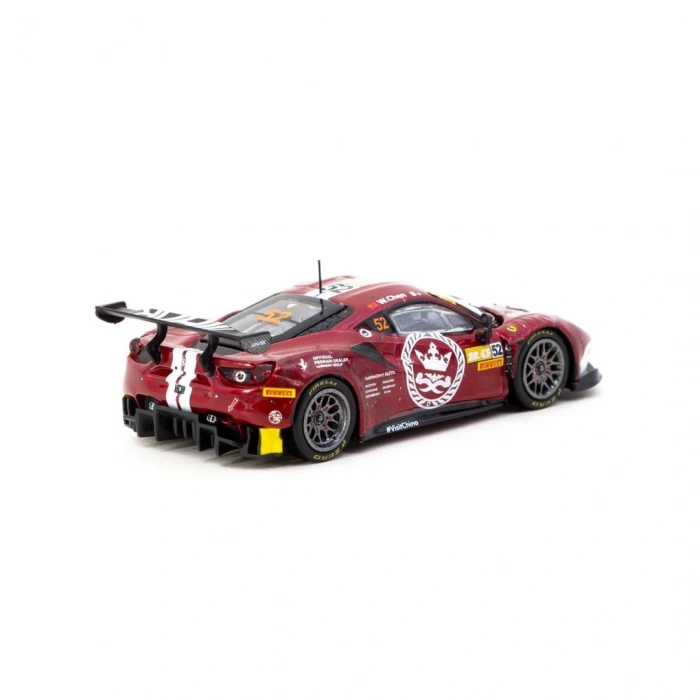 Tarmac Works X iXO Models 1/64 Ferrari 488 GT3 Macau GT Cup - FIA GT World Cup 2023 Harmony Racing #52