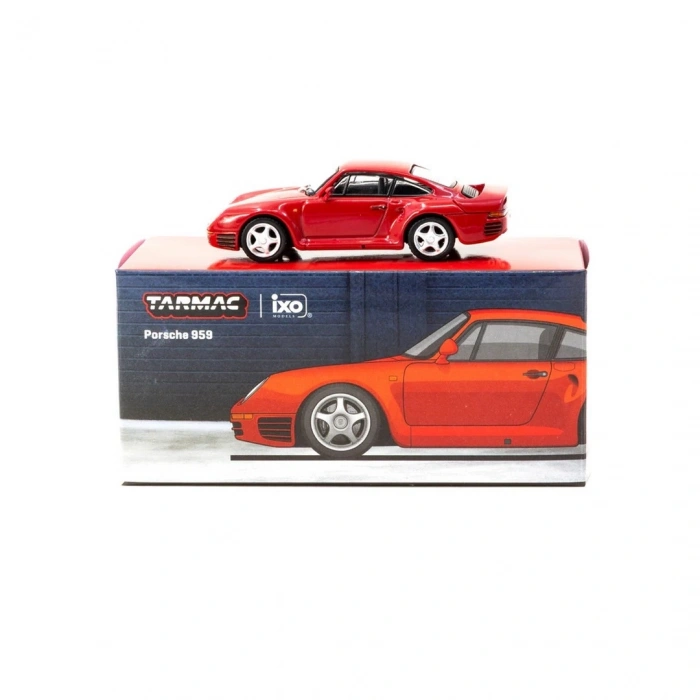 Tarmac Works X iXO Models 1/64 Porsche 959 Red