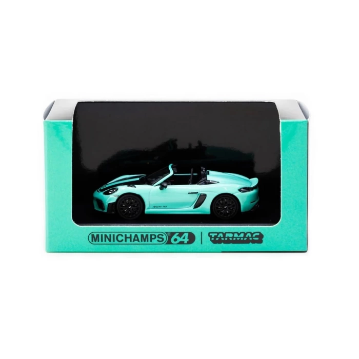 Tarmac Works x Minichamps 1/64 Porsche 718 Spyder RS Mint Green