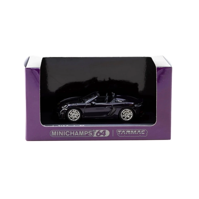 Tarmac Works x Minichamps 1/64 Porsche 718 Spyder RS Viola Metallic