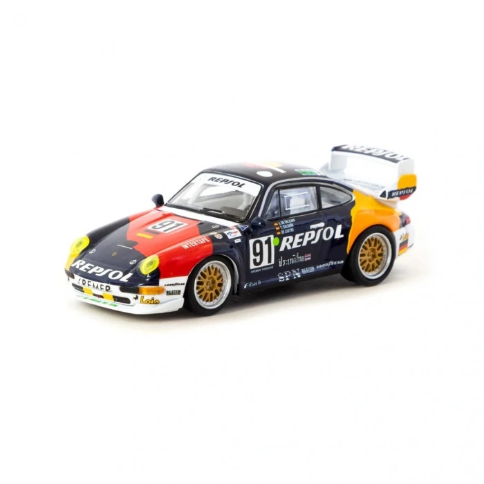 Tarmac Works X Schuco 1/64 Porsche 911 GT2 24h LE MANS 1995 #91