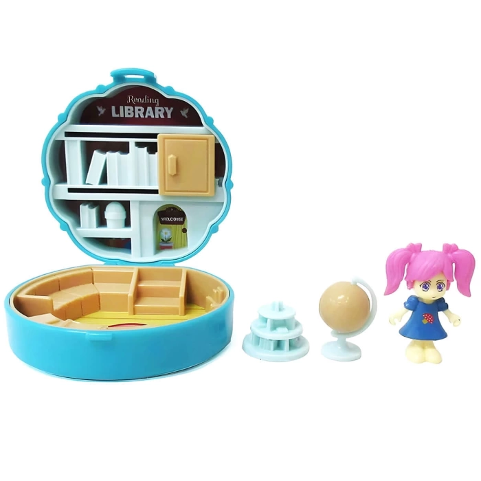 Taşınabilir Dollhouse Mini Figür Sürpriz Paket