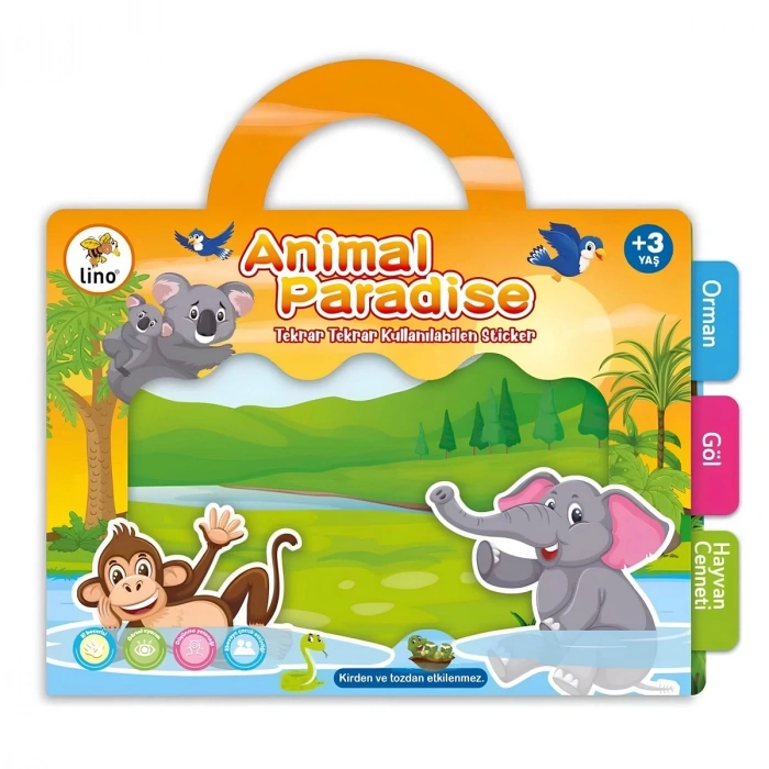 Tekrar Tekrar Kullanılabilen Sticker Kitabım Animal Paradise