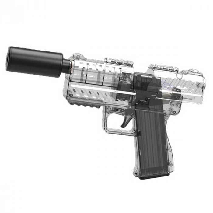 Tiim Pilli Şarjlı Susturuculu Köpük Dart Atan Blaster