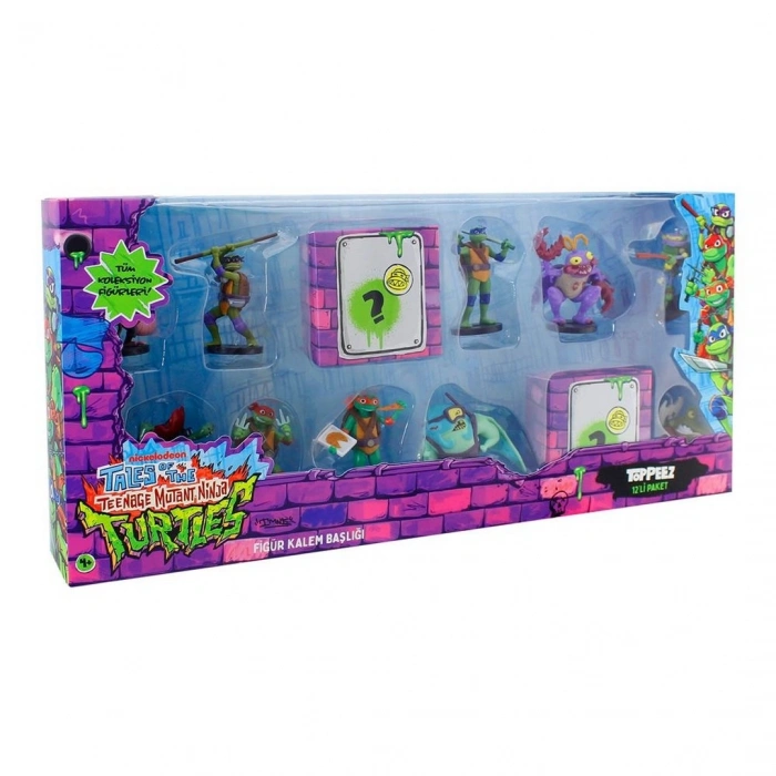 TMNT Figürlü Kalem Başlığı 12li Paket
