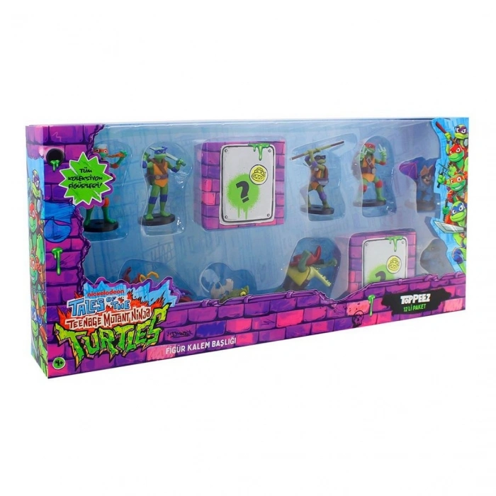TMNT Figürlü Kalem Başlığı 12li Paket