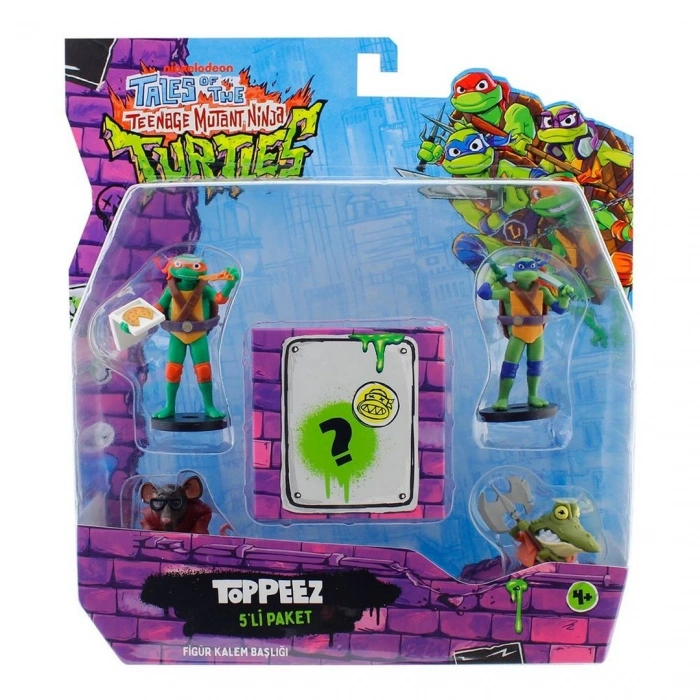 TMNT Figürlü Kalem Başlığı 5li Paket