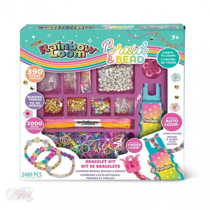 Tokidas Rainbow Loom Braid and Bead Set 2000 Parça