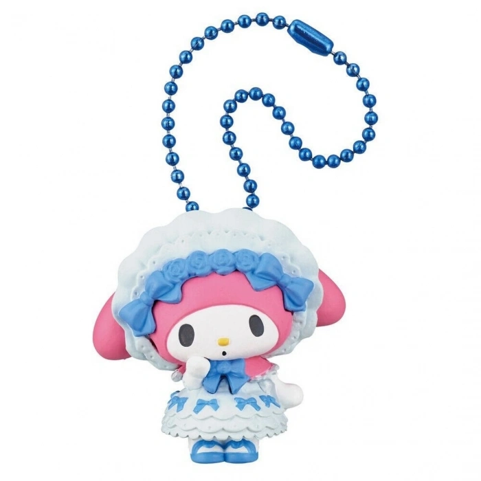 Twinchees My Melody ve Kuromi Mavi Şirin Elbiseli Anahtarlık Figür Serisi