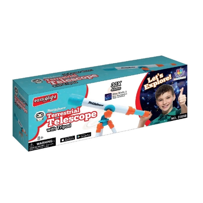Üç Ayaklı Astronomik Teleskop 40 mm 30X