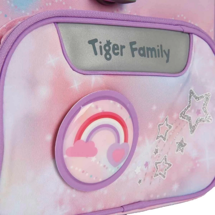 Unicorn Desenli Pembe Mor Okul Çantası