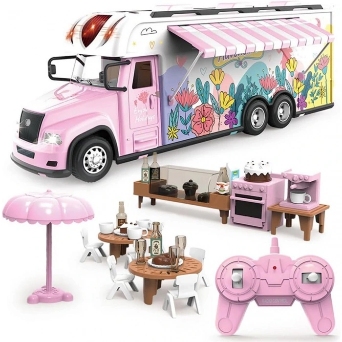 Uzaktan Kumandalı Pembe Karavan