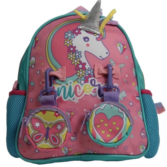 Vest Unicorn Pembe Turkuaz Mini Sırt Çantası