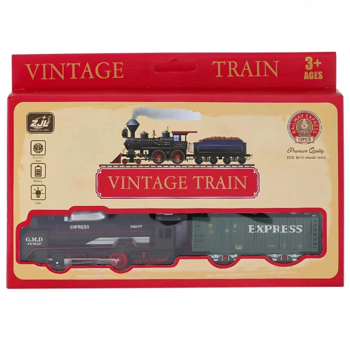 Vintage Classic Pilli Tren Seti 12 Parça