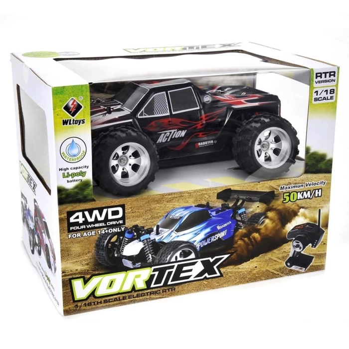 Vortex 1:18 4x4 Kumandalı Cross Buggy