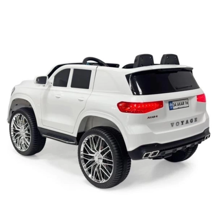 Voyage GT Beyaz Uzaktan Kumandalı 4X2 12 VOLT Akülü Araba