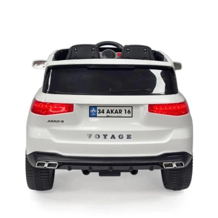 Voyage GT Beyaz Uzaktan Kumandalı 4X2 12 VOLT Akülü Araba