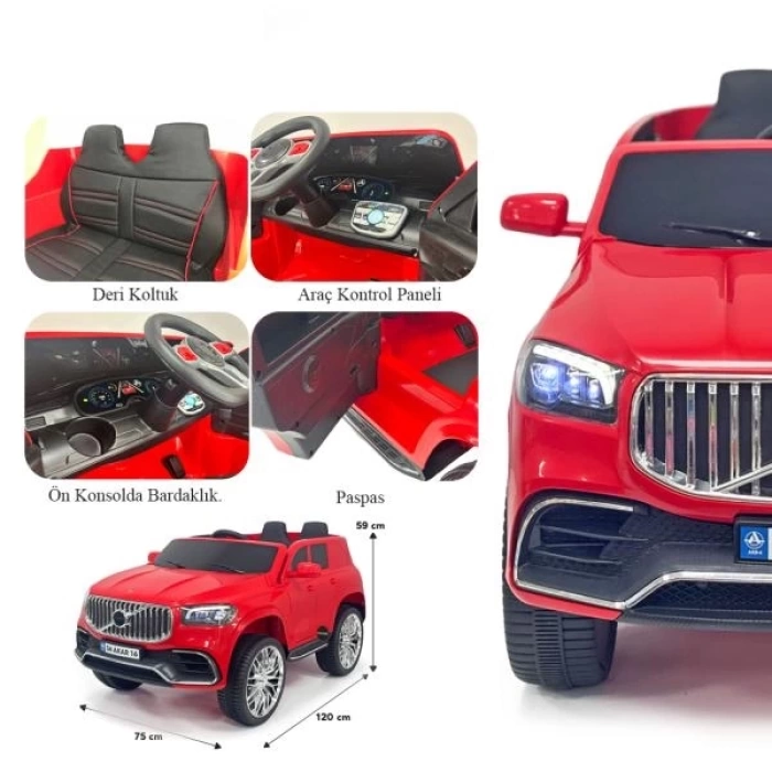 Voyage GT Kırmızı Uzaktan Kumandalı 4X2 12 VOLT Akülü Araba