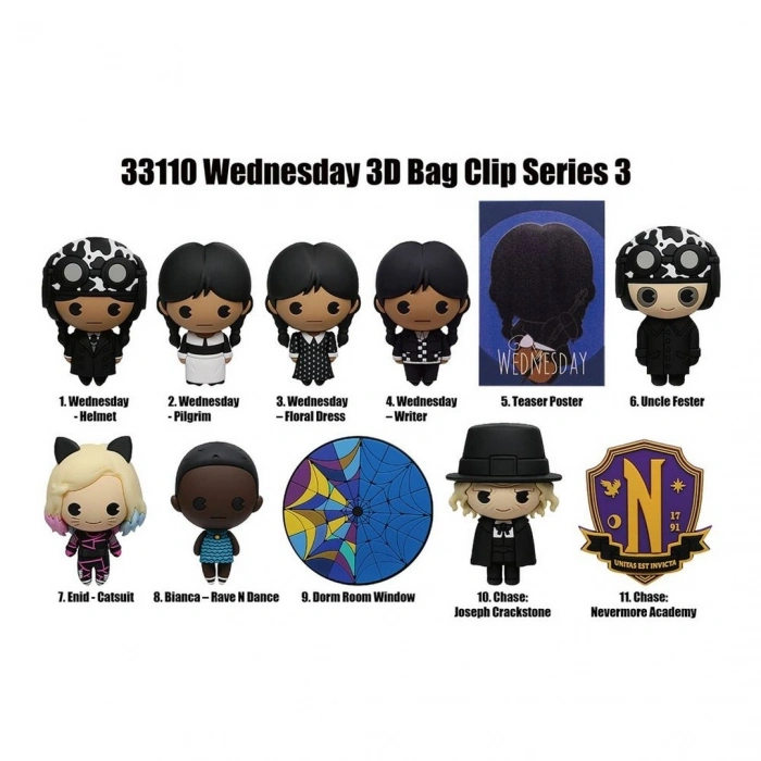 Wednesday Klipsli Figür Seri 3