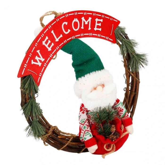 Welcome Yazılı Dekoratif Kapı Süsü 38 cm