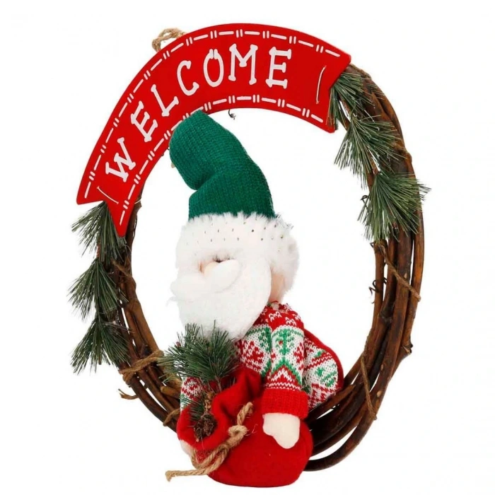 Welcome Yazılı Dekoratif Kapı Süsü 38 cm