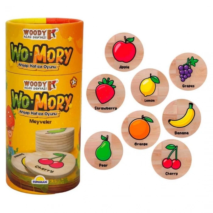 Woody Wo-Mory Ahşap Hafıza Oyunu