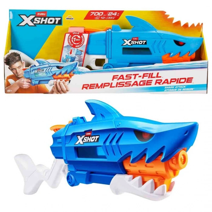 X-Shot Remplissage Rapide Shark Fast Fill Su Tabancası 63 cm