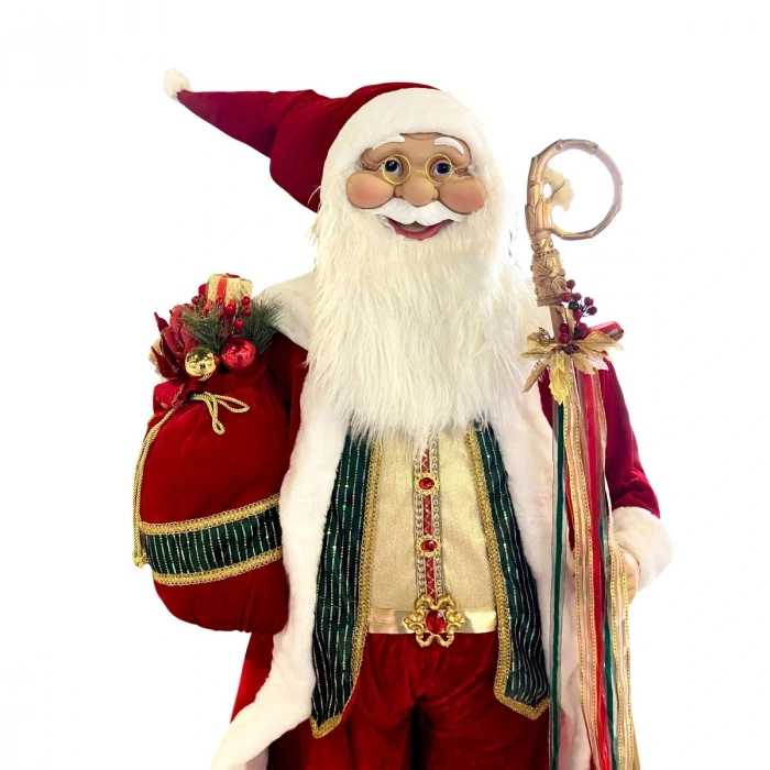 Yılbaşı Dekoratif Gerçek Görünümlü Noel Baba 180 cm