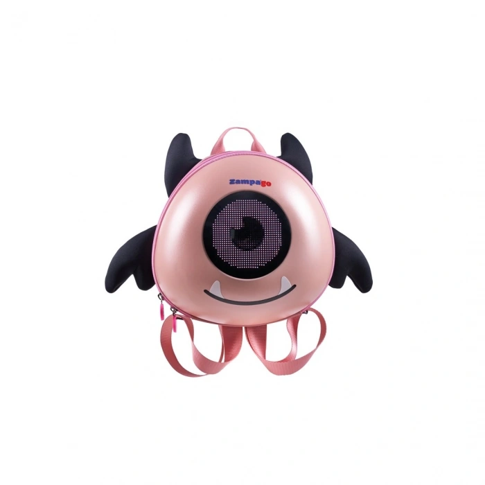 Zampago Angel Eye Led Işıklı Çocuk Sırt Çantası Pembe