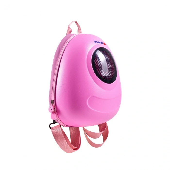 Zampago Big Eye Led Işıklı Çocuk Sırt Çantası Pembe