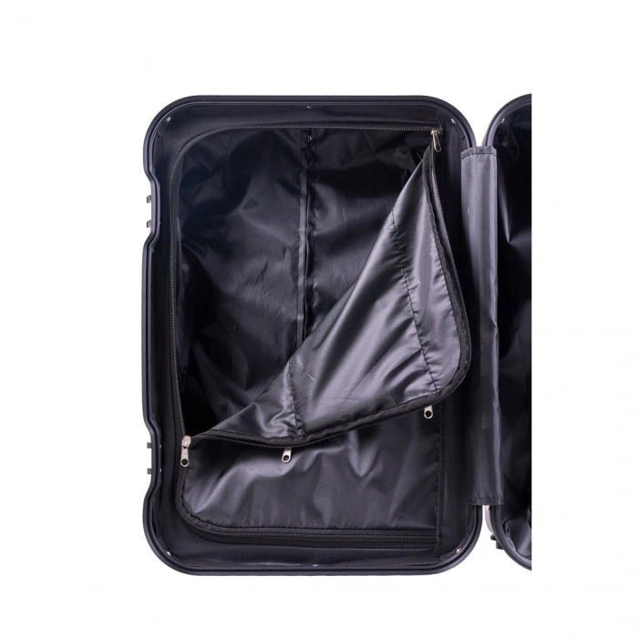 Zampago Glint Ekranlı Led Işıklı Valiz Siyah