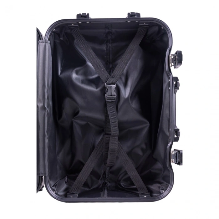 Zampago Glint Ekranlı Led Işıklı Valiz Siyah