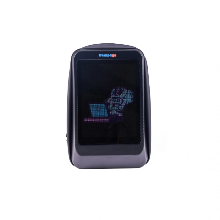 Zampago Glow Led Ekranlı Sırt Çantası-Siyah