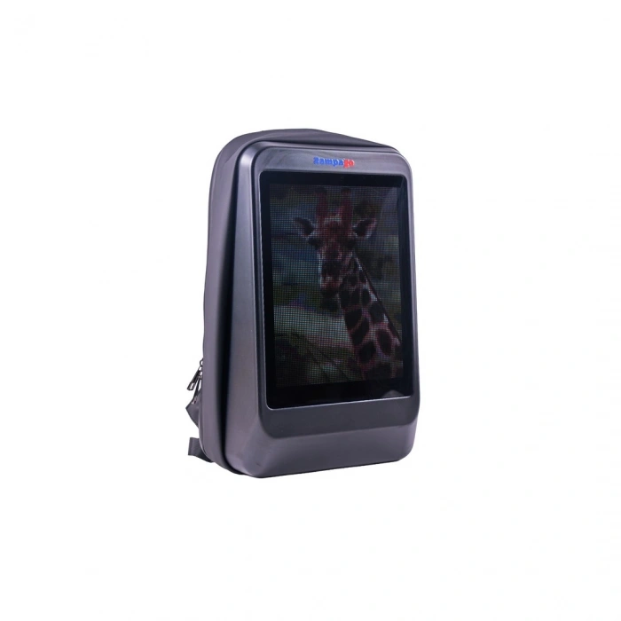 Zampago Glow Led Ekranlı Sırt Çantası-Siyah