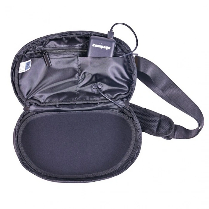 Zampago Led Ekranlı Akıllı Bel Çantası Siyah