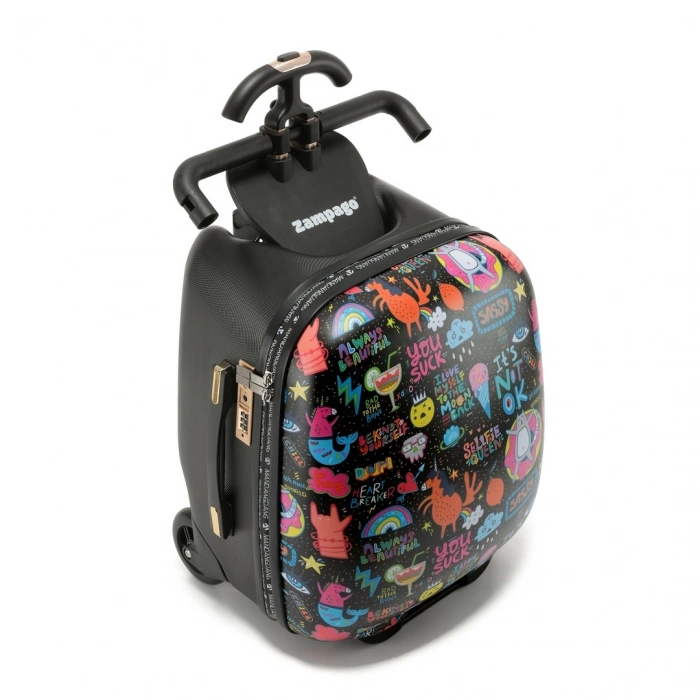 Zampago Motto Kabin Boy Çocuk Valizi