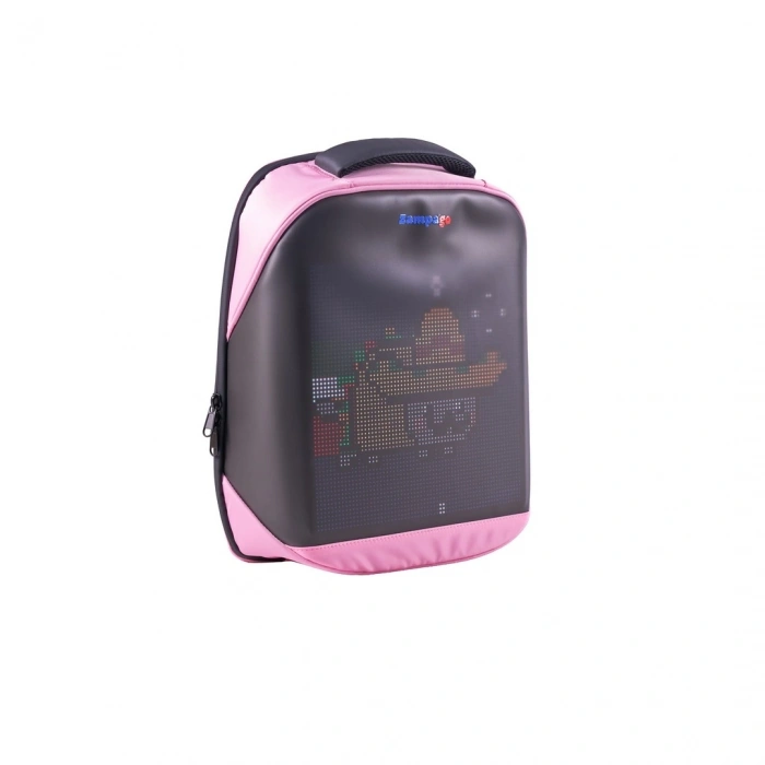 Zampago Urban Led Ekranlı Sırt Çantası-Pembe