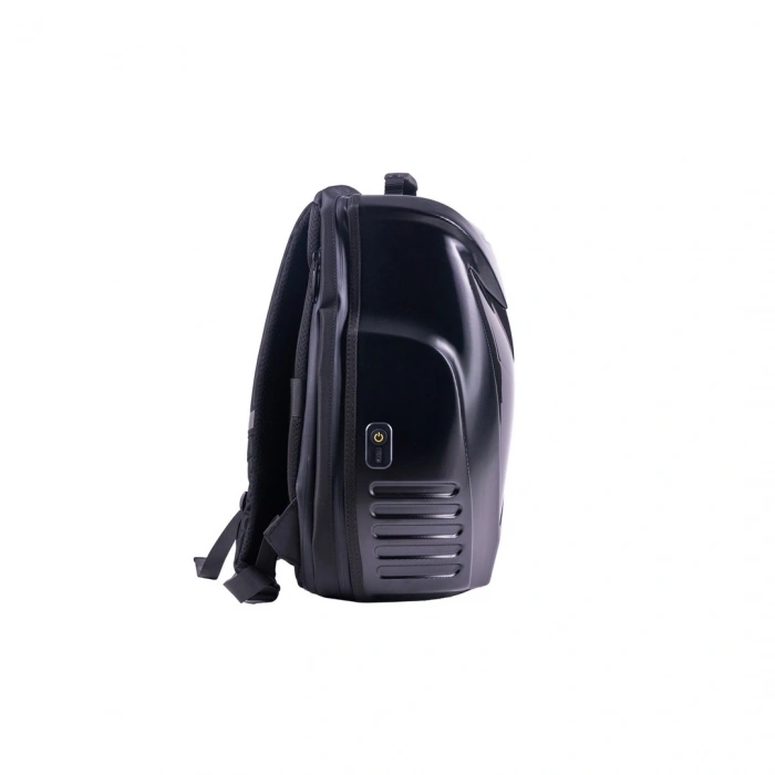 Zampago Usb Şarj Girişli Led Baykuş Gözlü Akıllı Sırt Çantası Siyah