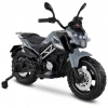 Babyhope 447 Motocross Akülü Motorsiklet 12V Gri