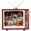 Yılbaşı Dekorasyonu Animasyonlu Vintage Televizyon 38 cm LLM-HDY0157