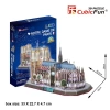 CubicFun Notre Dame Paris 3D Puzzle 149 Parça LED Işıklı