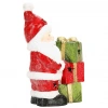 Hediye Kutusu Taşıyan Noel Baba Dekoratif Biblo 40 cm