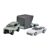 Hot Wheels Premium Team Transport 18 Toyota 4Runner &  Toyota Supra w/Open Trailer HRV37